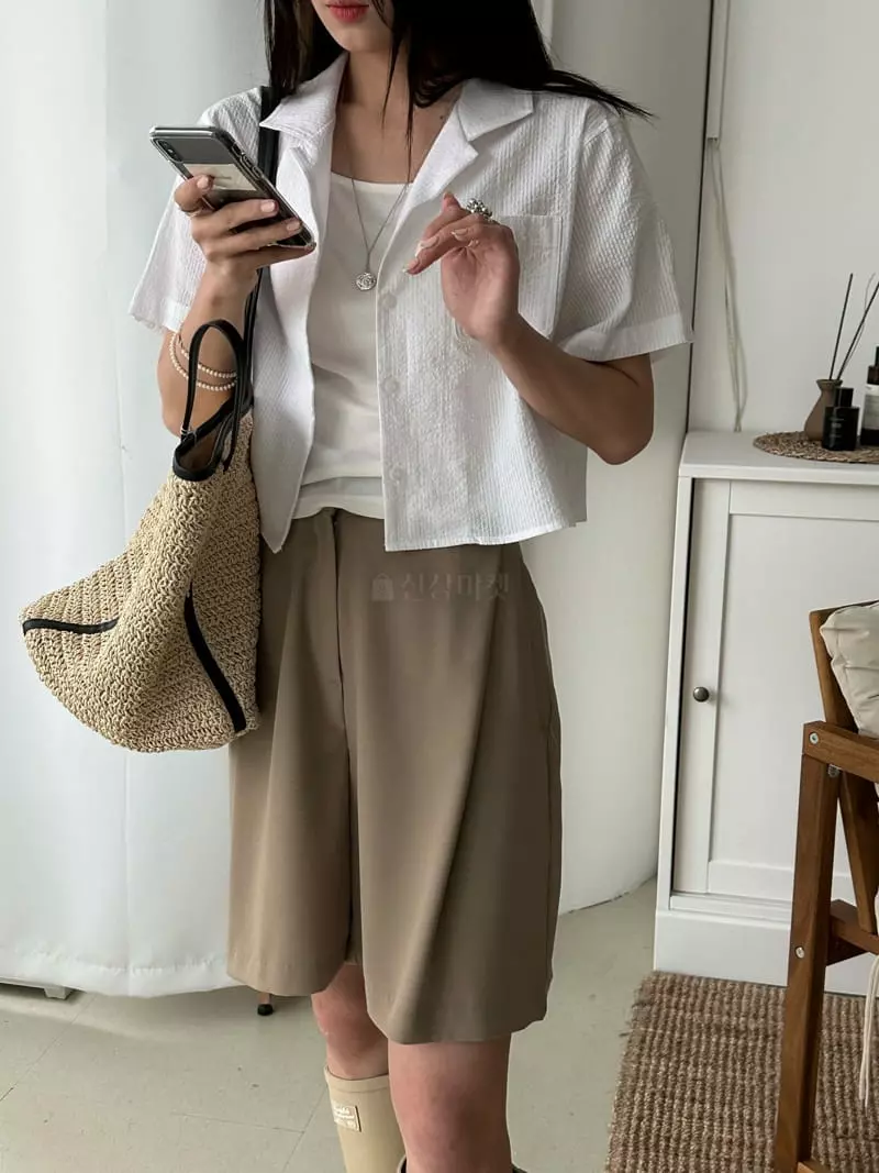 Bleecker - Korean Women Fashion - #womensfashion - Seersucker Shirt