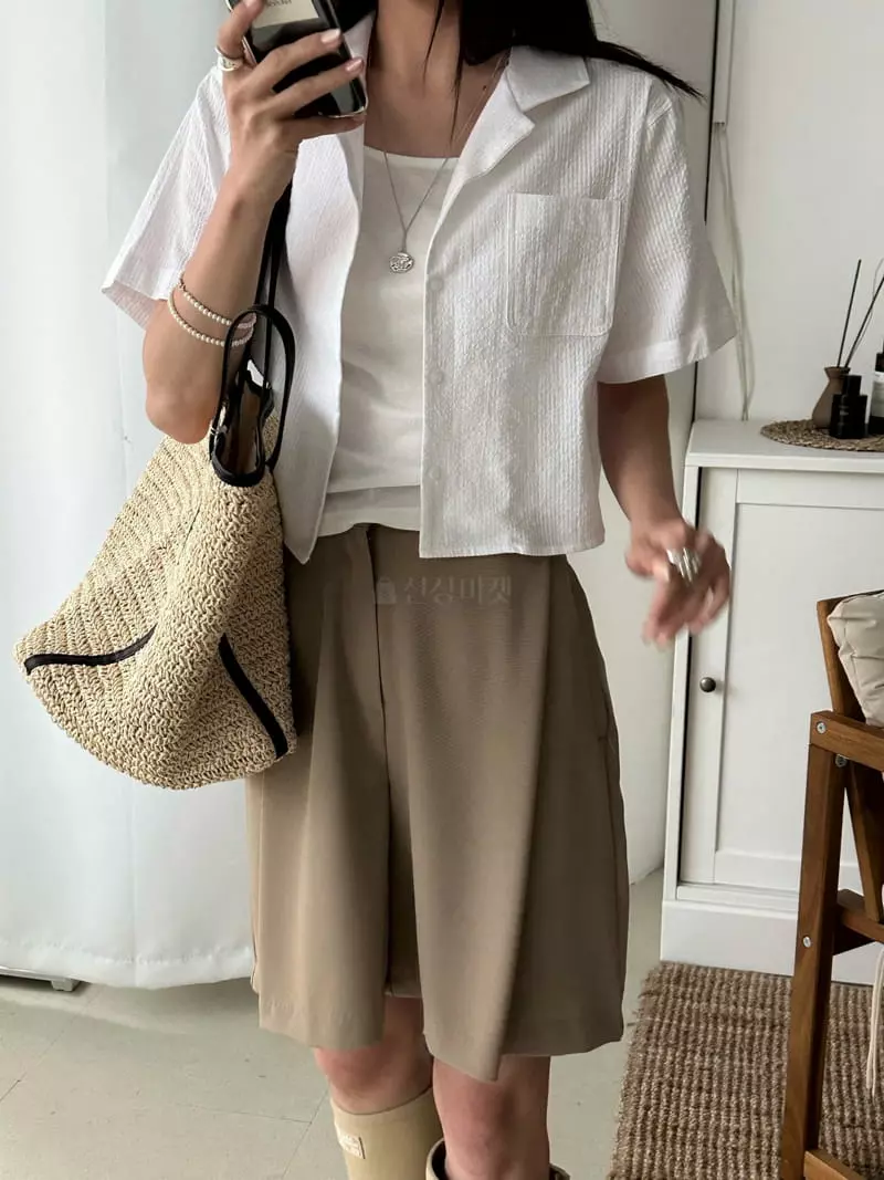 Bleecker - Korean Women Fashion - #womensfashion - Seersucker Shirt - 3