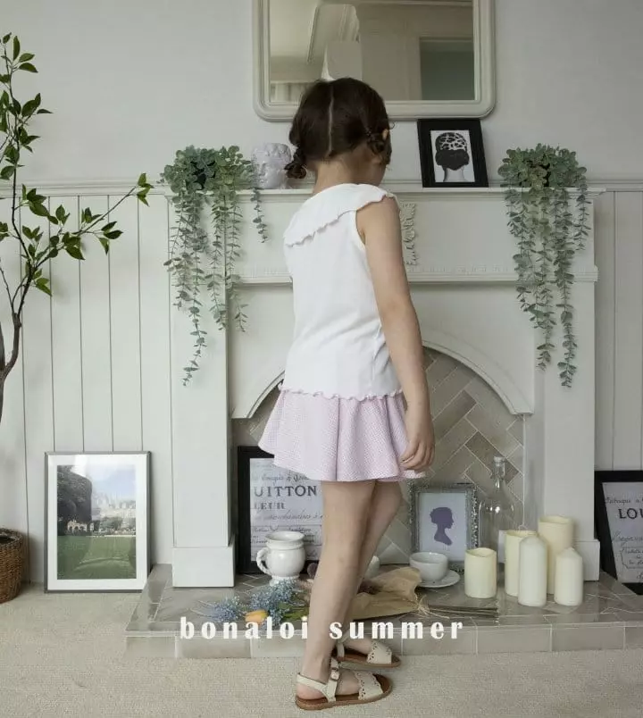 Bonaloi - Korean Children Fashion - #Kfashion4kids - Memory Top Bottom Set - 12