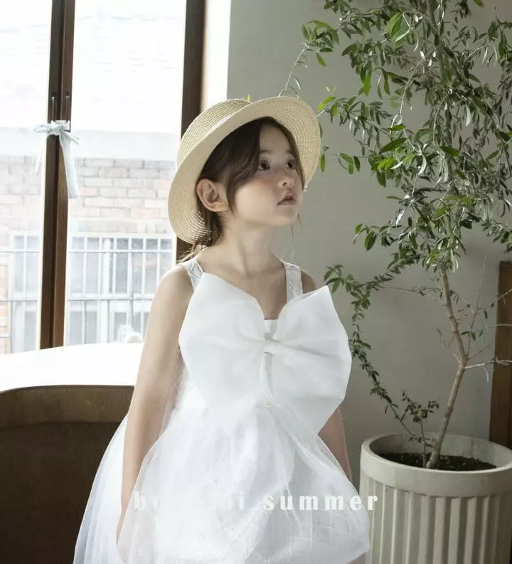 Bonaloi - Korean Children Fashion - #stylishchildhood - Silver Straw Hat - 6