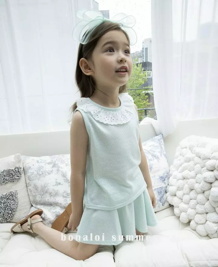 Bonaloi - Korean Children Fashion - #todddlerfashion - Memory Top Bottom Set