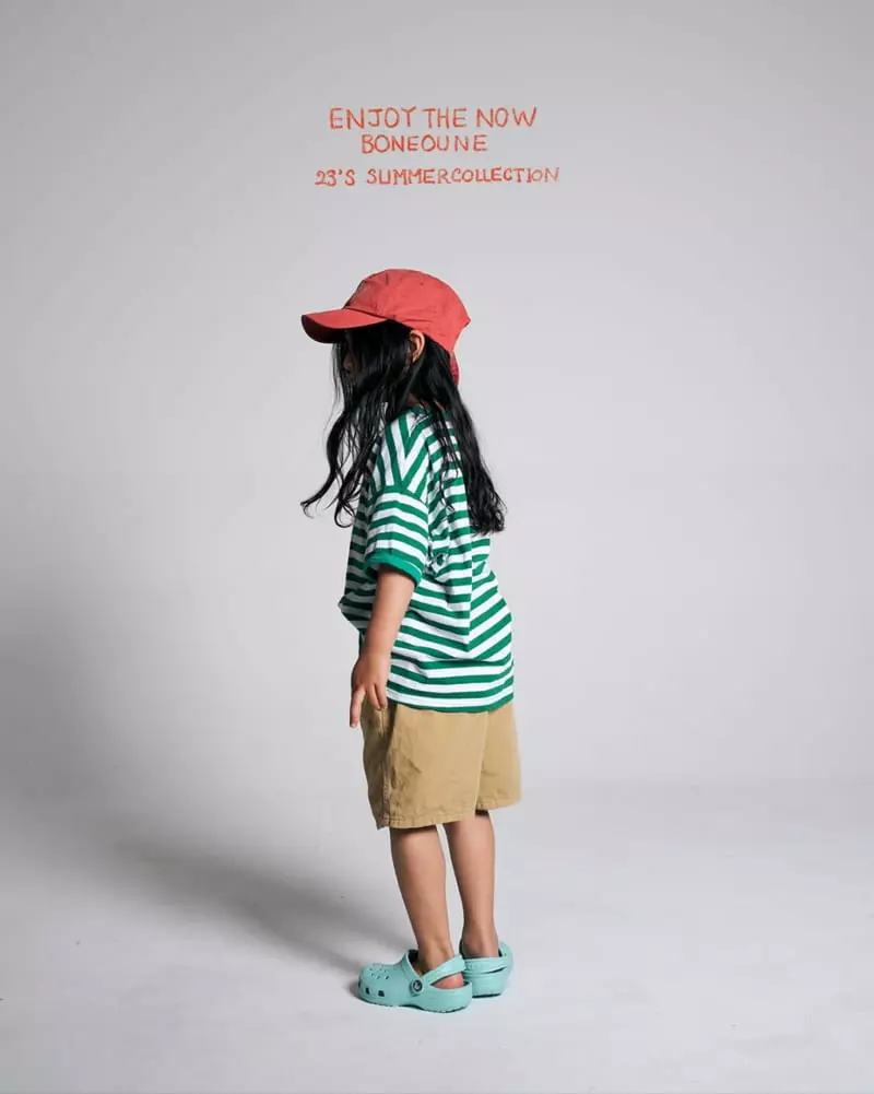 Boneoune - Korean Children Fashion - #kidsshorts - Bone Line Tee - 6