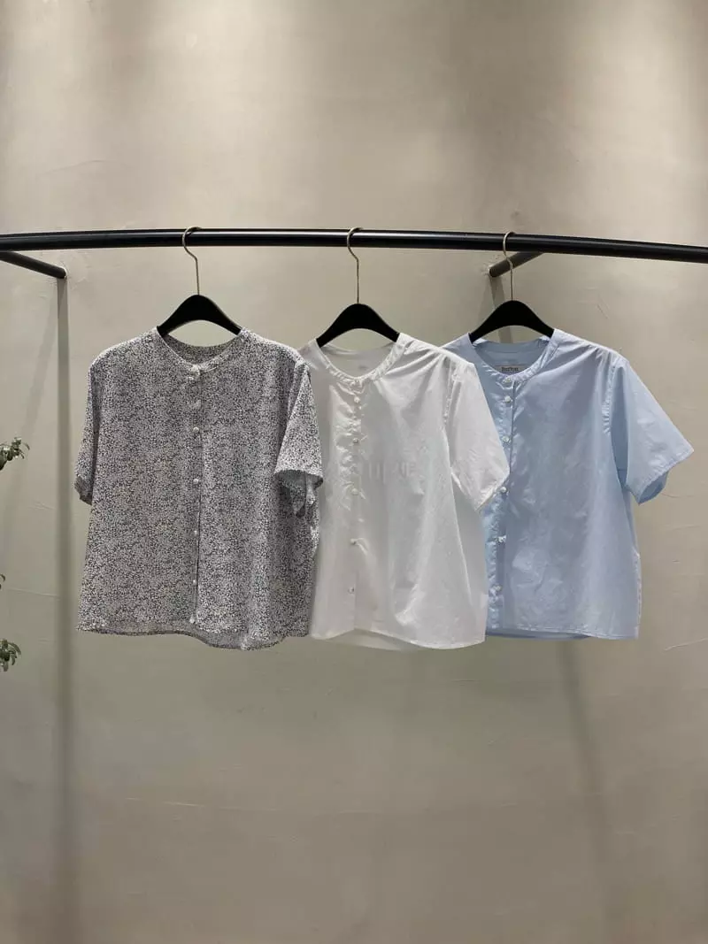 Boutique Seoul - Korean Women Fashion - #momslook - Herny Neck Blouse