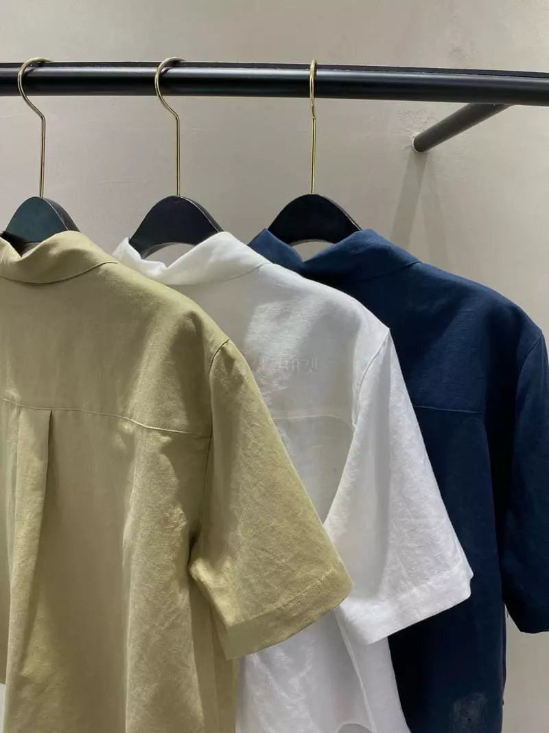 Boutique Seoul - Korean Women Fashion - #momslook - Linen Half Shirt - 10