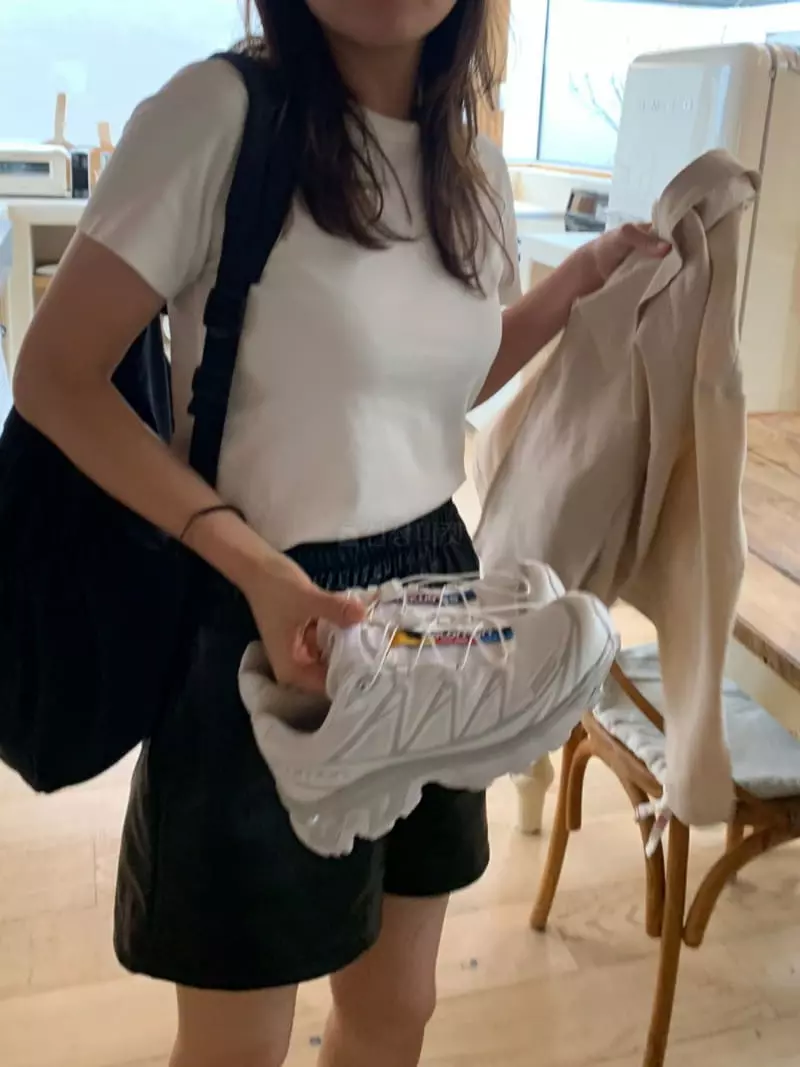 Boutique Seoul - Korean Women Fashion - #momslook - Leather Shorts - 3