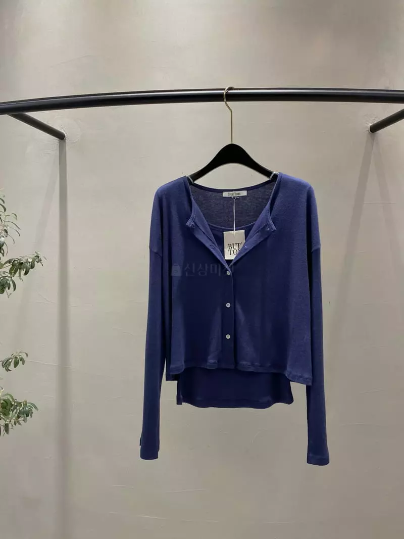 Boutique Seoul - Korean Women Fashion - #momslook - Rib Cardigan Set - 7
