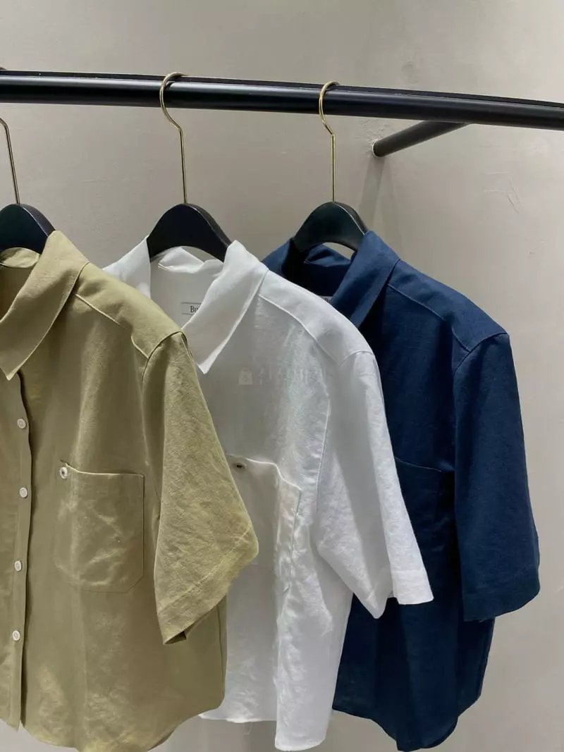Boutique Seoul - Korean Women Fashion - #shopsmall - Linen Half Shirt