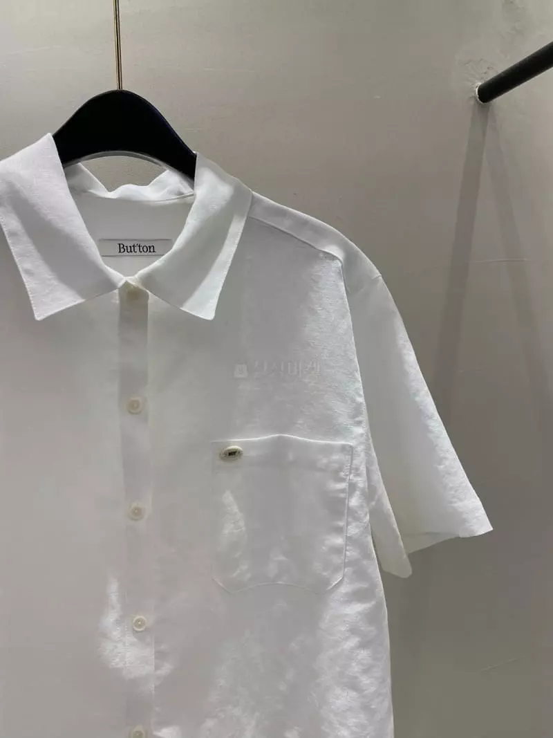 Boutique Seoul - Korean Women Fashion - #womensfashion - Linen Half Shirt - 5