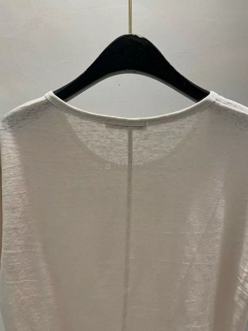 Boutique Seoul - Korean Women Fashion - #womensfashion - Linen U Neck Tee - 3