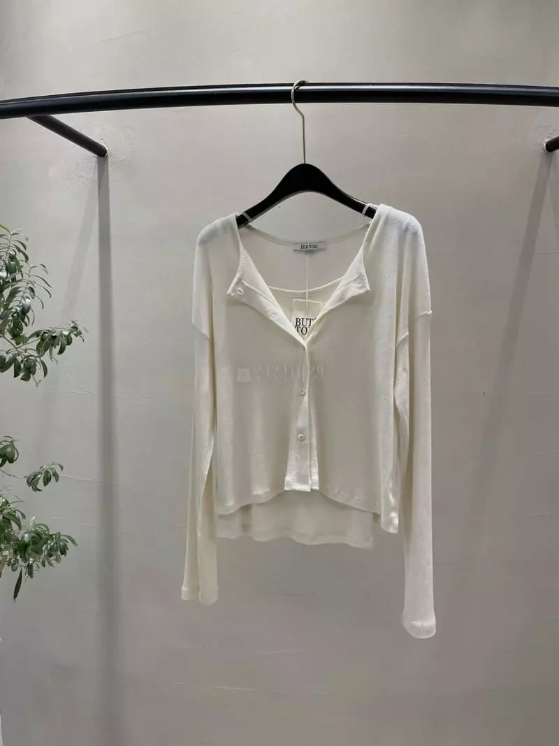 Boutique Seoul - Korean Women Fashion - #momslook - Rib Cardigan Set - 4