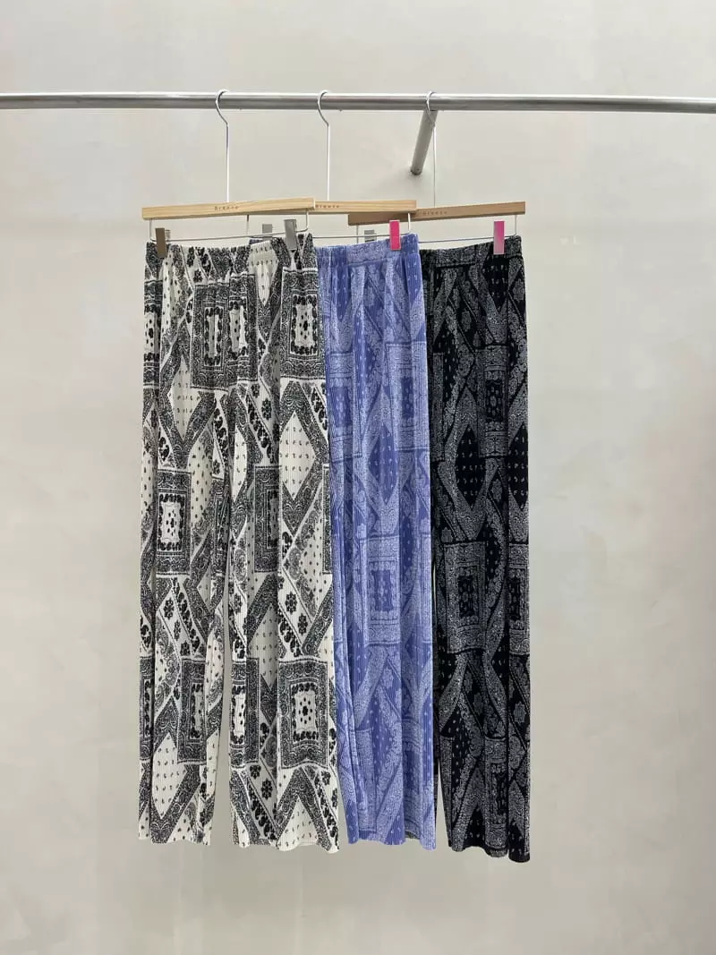 Breeze - Korean Women Fashion - #womensfashion - Paisley Pants - 2