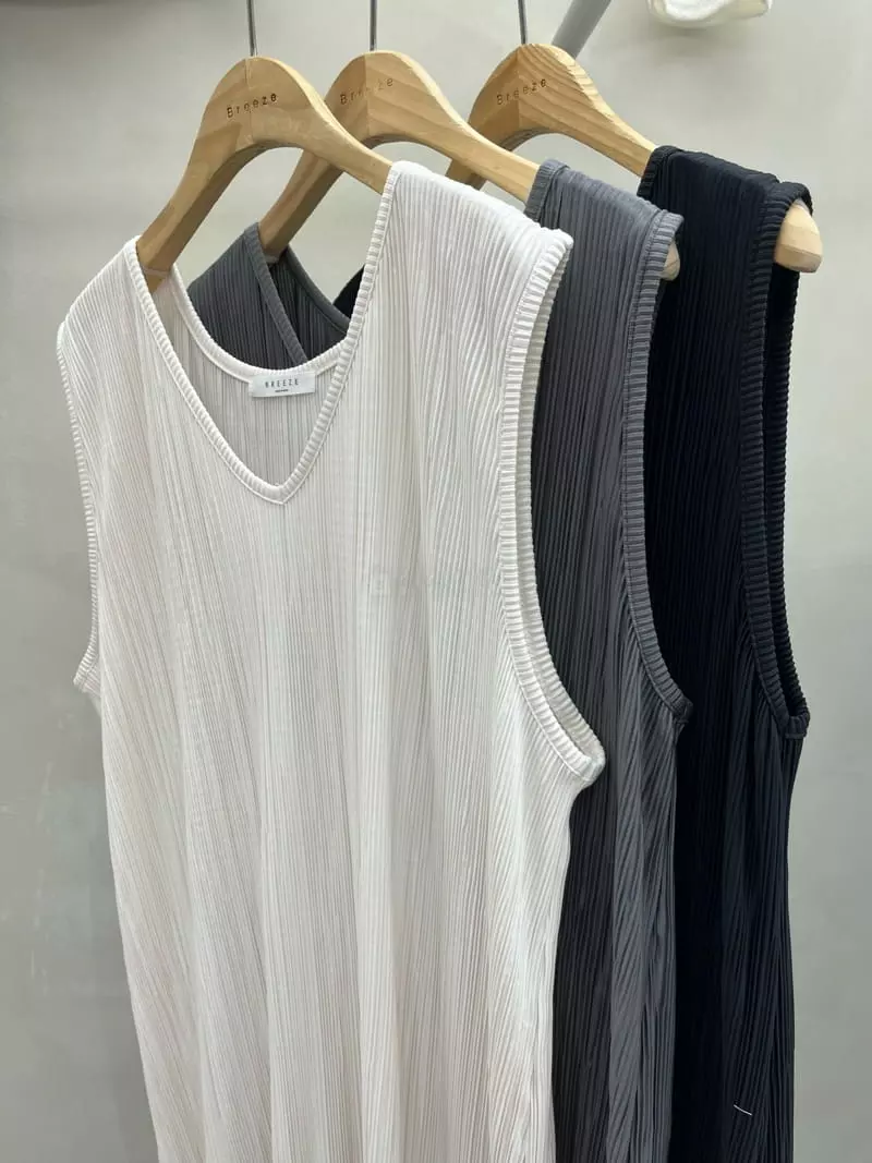 Breeze - Korean Women Fashion - #womensfashion - Sleeveless One-piece - 6