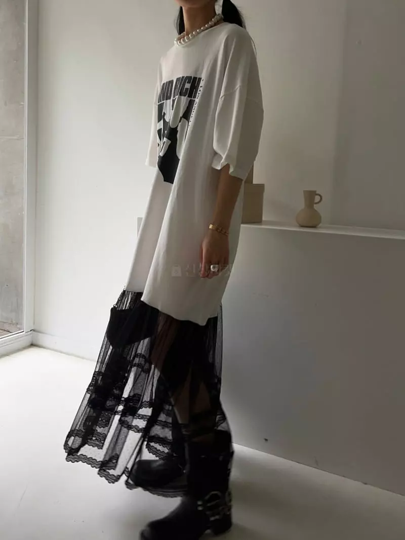 Bricklane - Korean Women Fashion - #womensfashion - Rich Lace One-piece - 4