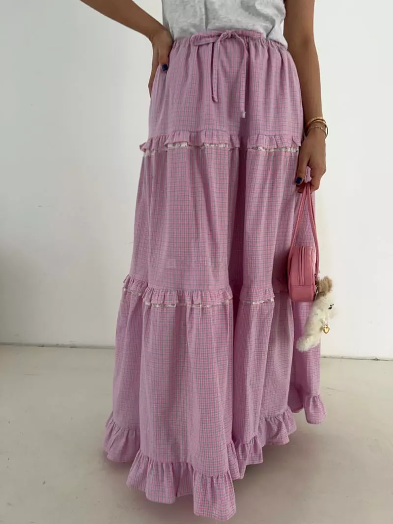 Bricklane - Korean Women Fashion - #momslook - Lace Caccan Skirt - 8