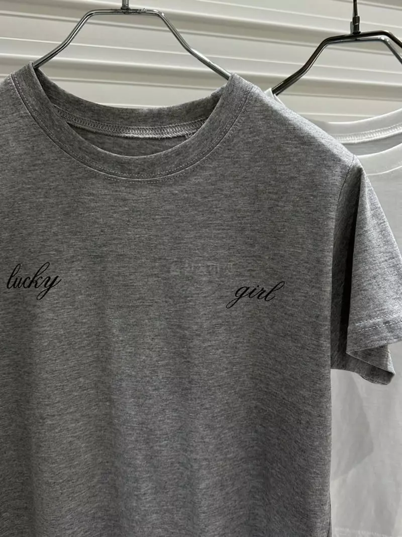Bricklane - Korean Women Fashion - #womensfashion - Lucky Girl Tee - 8
