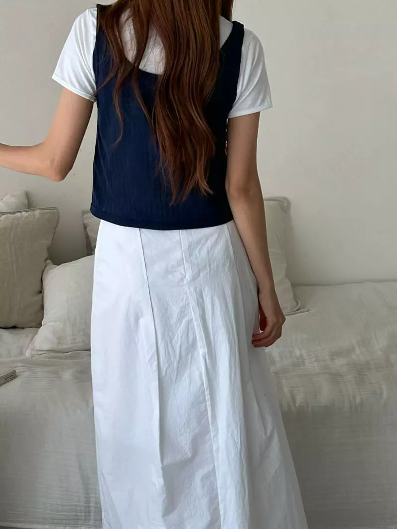 Buckle - Korean Women Fashion - #momslook - Heart Sleeveless - 5