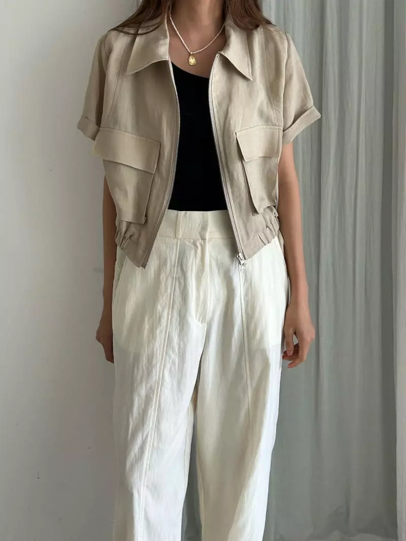 Buckle - Korean Women Fashion - #momslook - Crop Jumper - 5