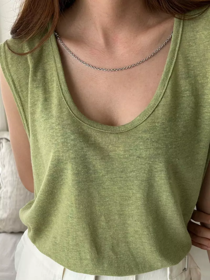 Buckle - Korean Women Fashion - #vintagekidsstyle - Chain Sleeveless - 4