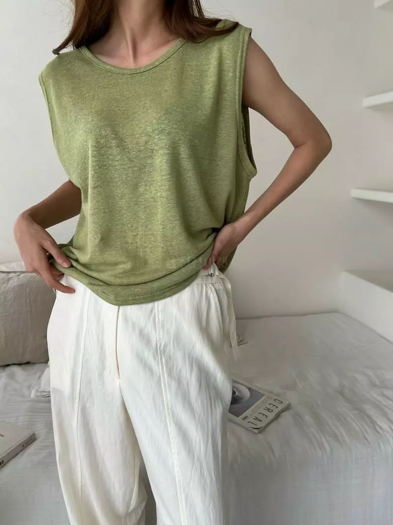 Buckle - Korean Women Fashion - #shopsmall - Chain Sleeveless - 7