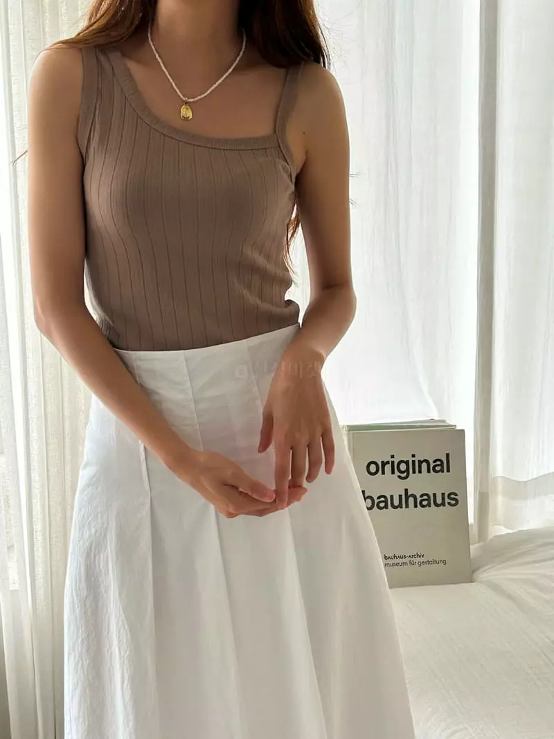 Buckle - Korean Women Fashion - #shopsmall - Unbal Sleeveless - 6