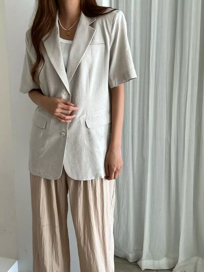 Buckle - Korean Women Fashion - #shopsmall - Half Jacket - 3