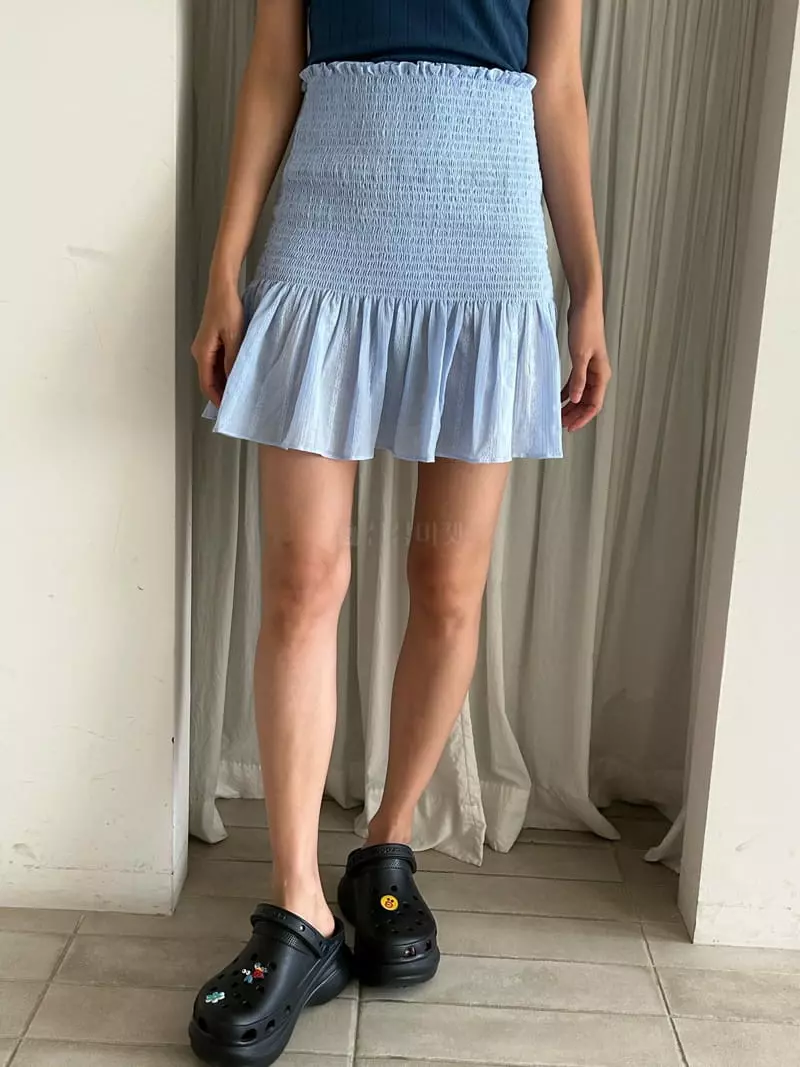 Buckle - Korean Women Fashion - #thatsdarling - Frin Smicked Top Skirt - 12