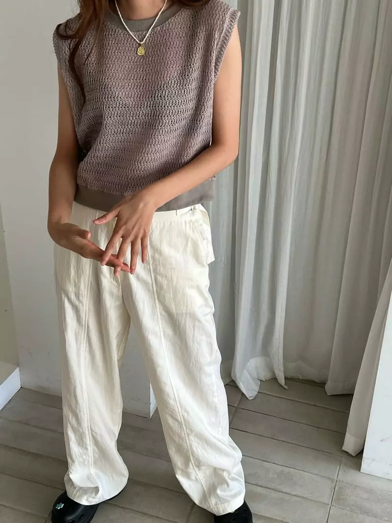 Buckle - Korean Women Fashion - #thatsdarling - Cable Sleeveless - 9
