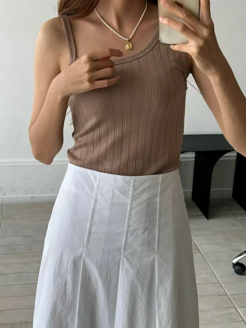 Buckle - Korean Women Fashion - #thatsdarling - Unbal Sleeveless - 7