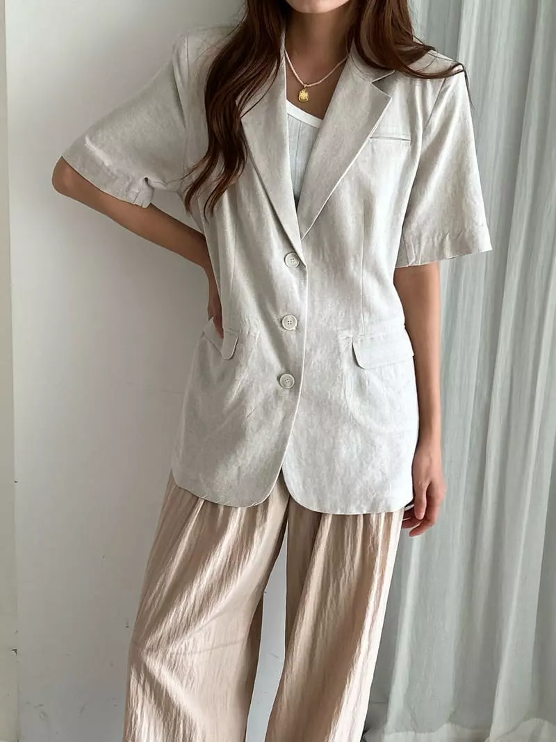 Buckle - Korean Women Fashion - #shopsmall - Half Jacket - 4