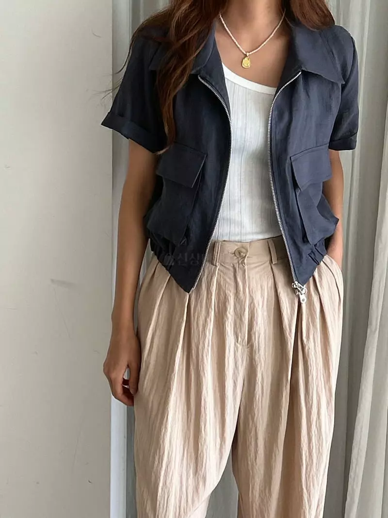 Buckle - Korean Women Fashion - #womensfashion - Crop Jumper - 10