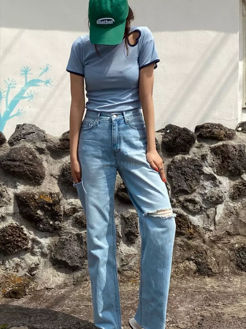 Butter - Korean Women Fashion - #momslook - Heart Tee - 3