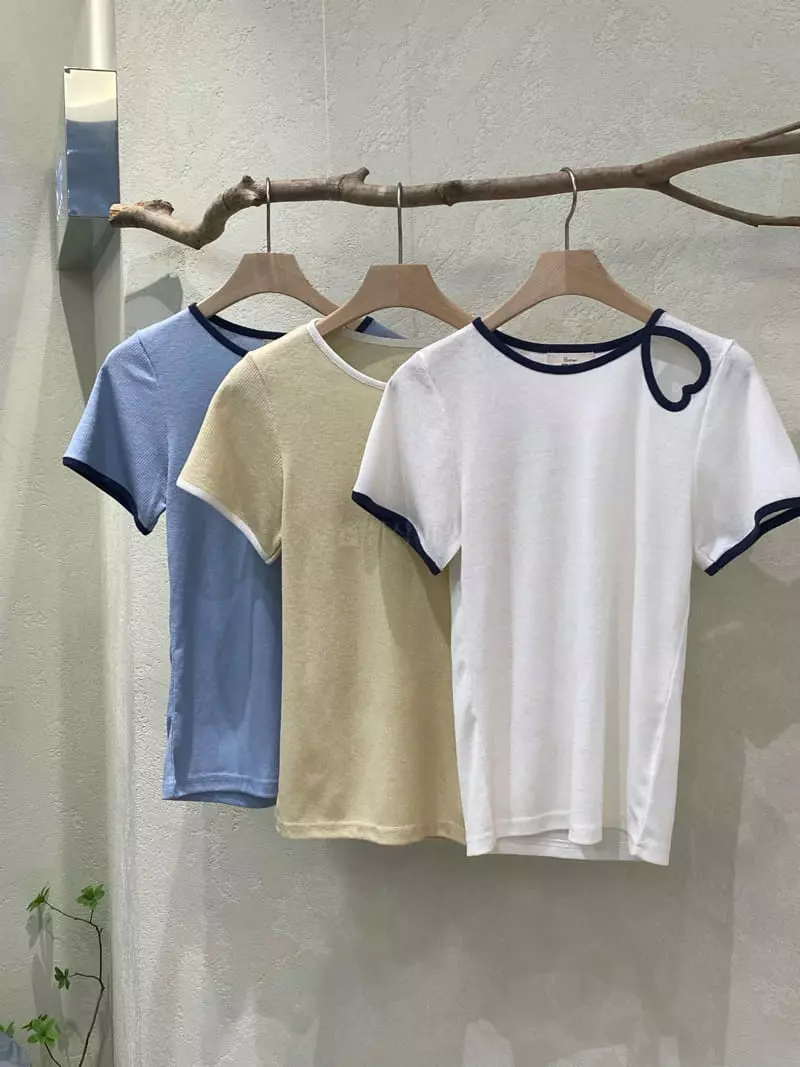Butter - Korean Women Fashion - #womensfashion - Heart Tee - 6