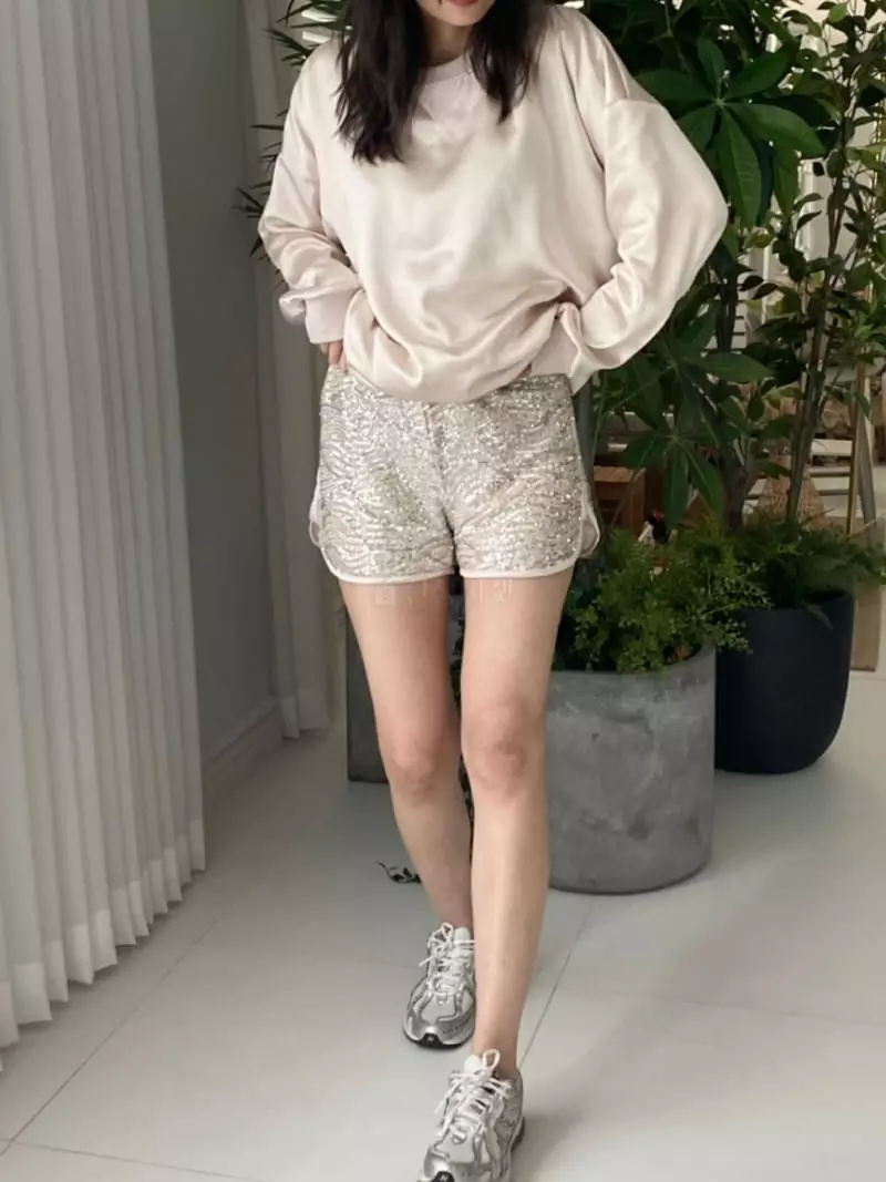 Butter - Korean Women Fashion - #womensfashion - Silver Sweatshirt - 3