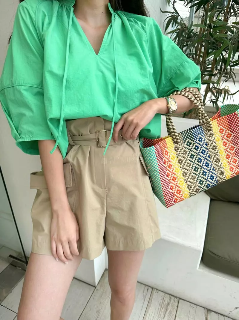 Bwithu - Korean Women Fashion - #momslook - Pping Stripes Blouse - 7