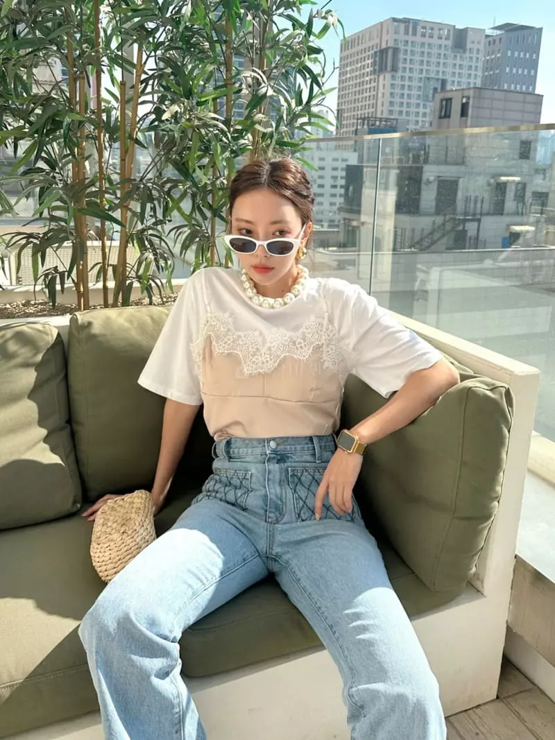 Bwithu - Korean Women Fashion - #momslook - BB Lace Sleeveless - 9