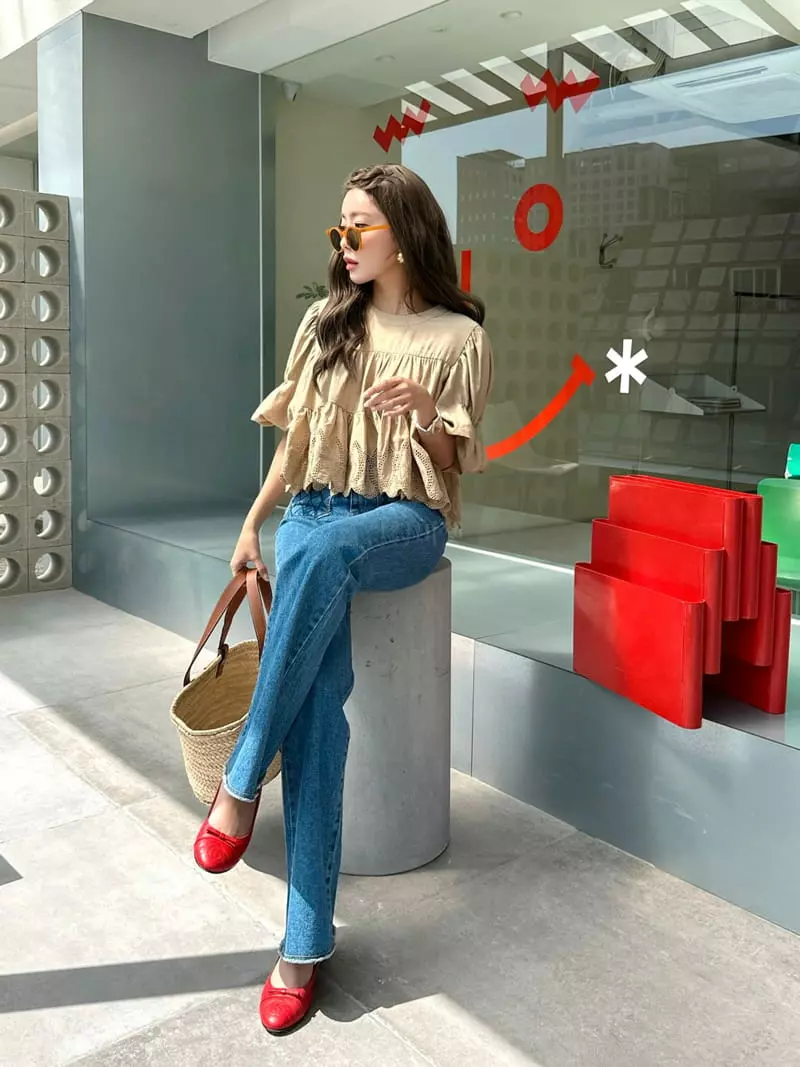 Bwithu - Korean Women Fashion - #momslook - Cancan Blouse - 10