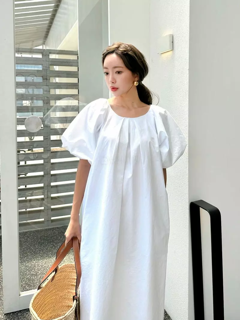 Bwithu - Korean Women Fashion - #restrostyle - Robbon One-piece - 4