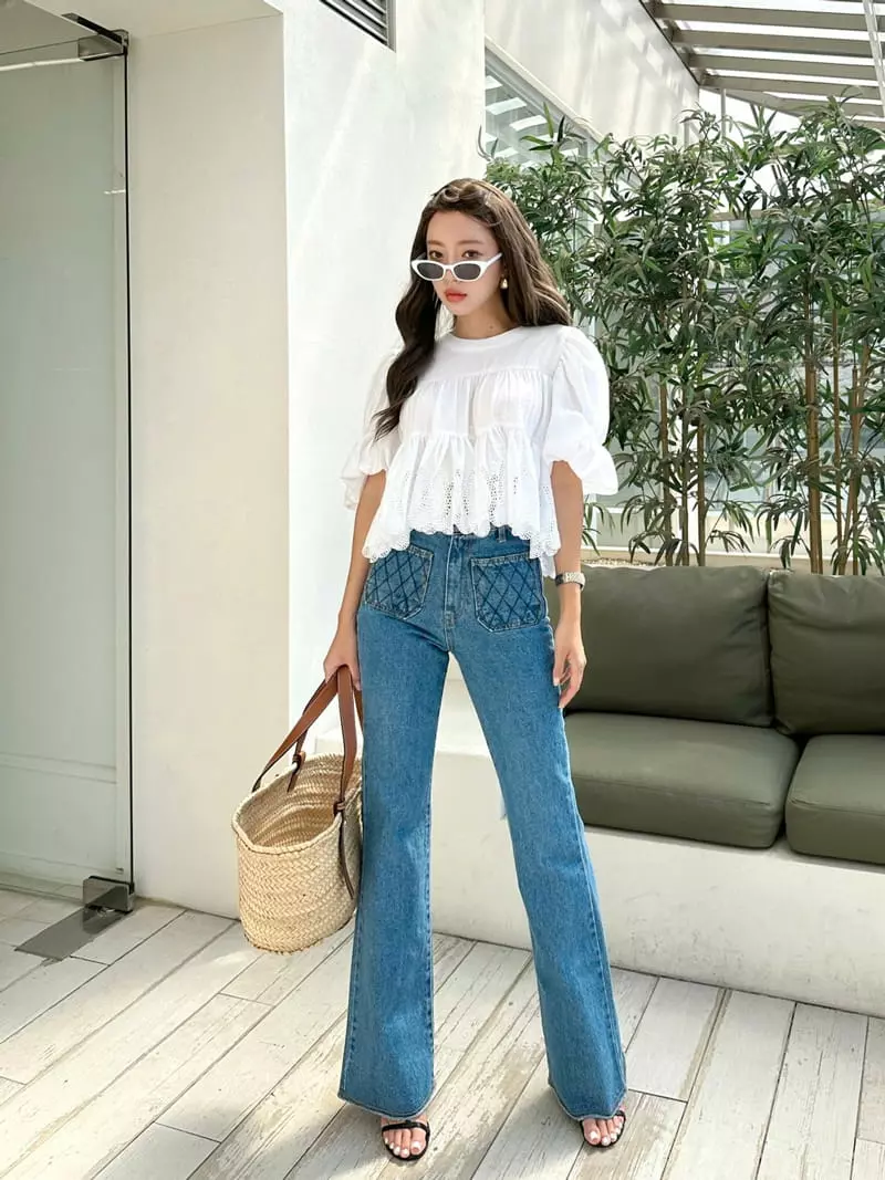 Bwithu - Korean Women Fashion - #shopsmall - Cancan Blouse - 7