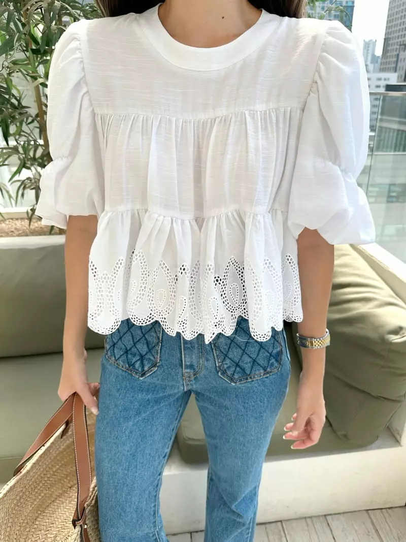 Bwithu - Korean Women Fashion - #thatsdarling - Cancan Blouse - 8