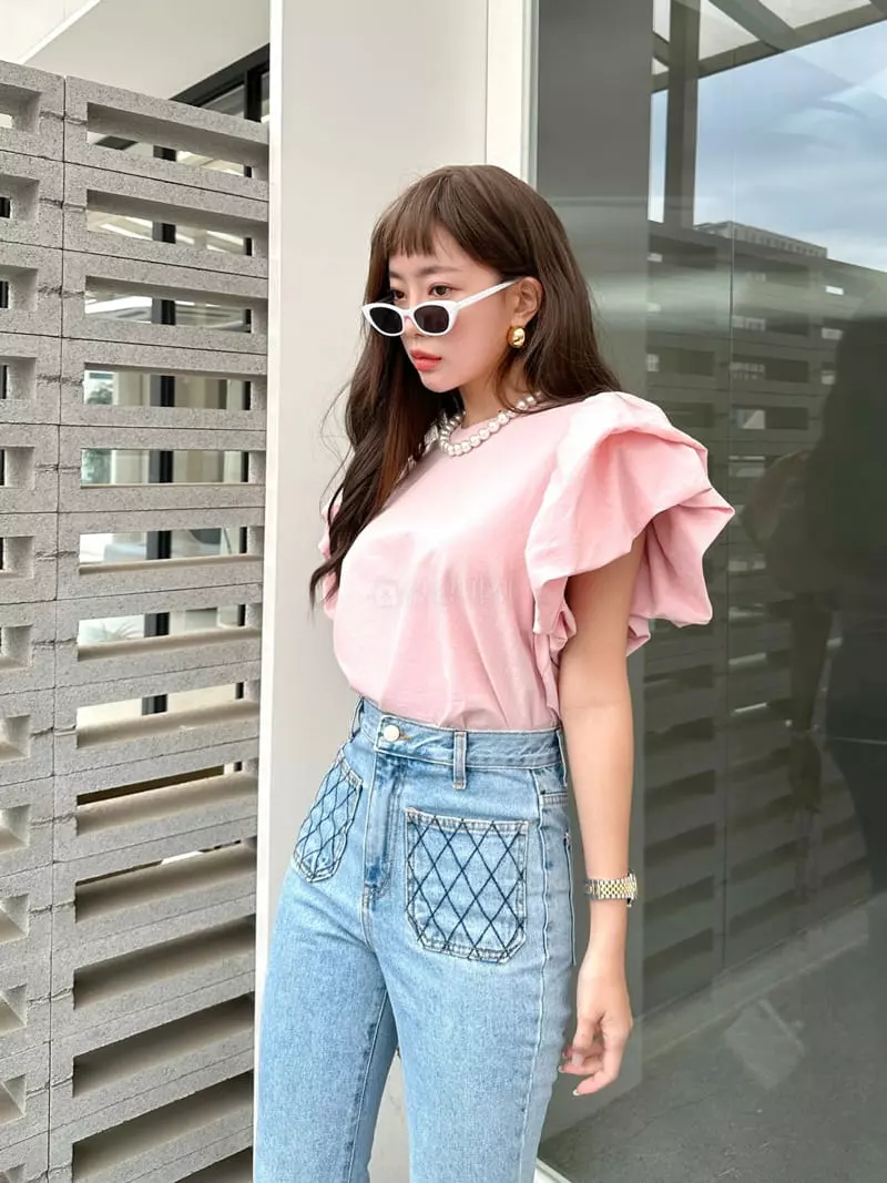 Bwithu - Korean Women Fashion - #vintageinspired - Sleeveless Blouse - 10