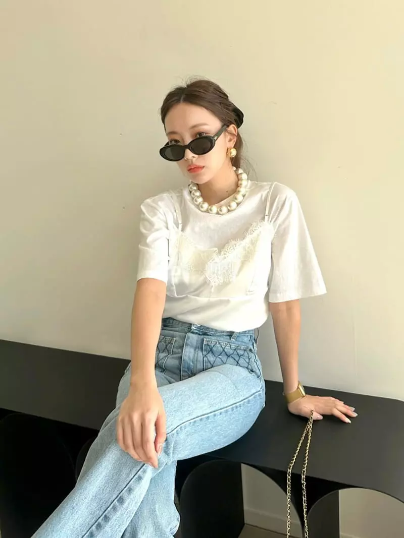 Bwithu - Korean Women Fashion - #womensfashion - BB Lace Sleeveless - 7