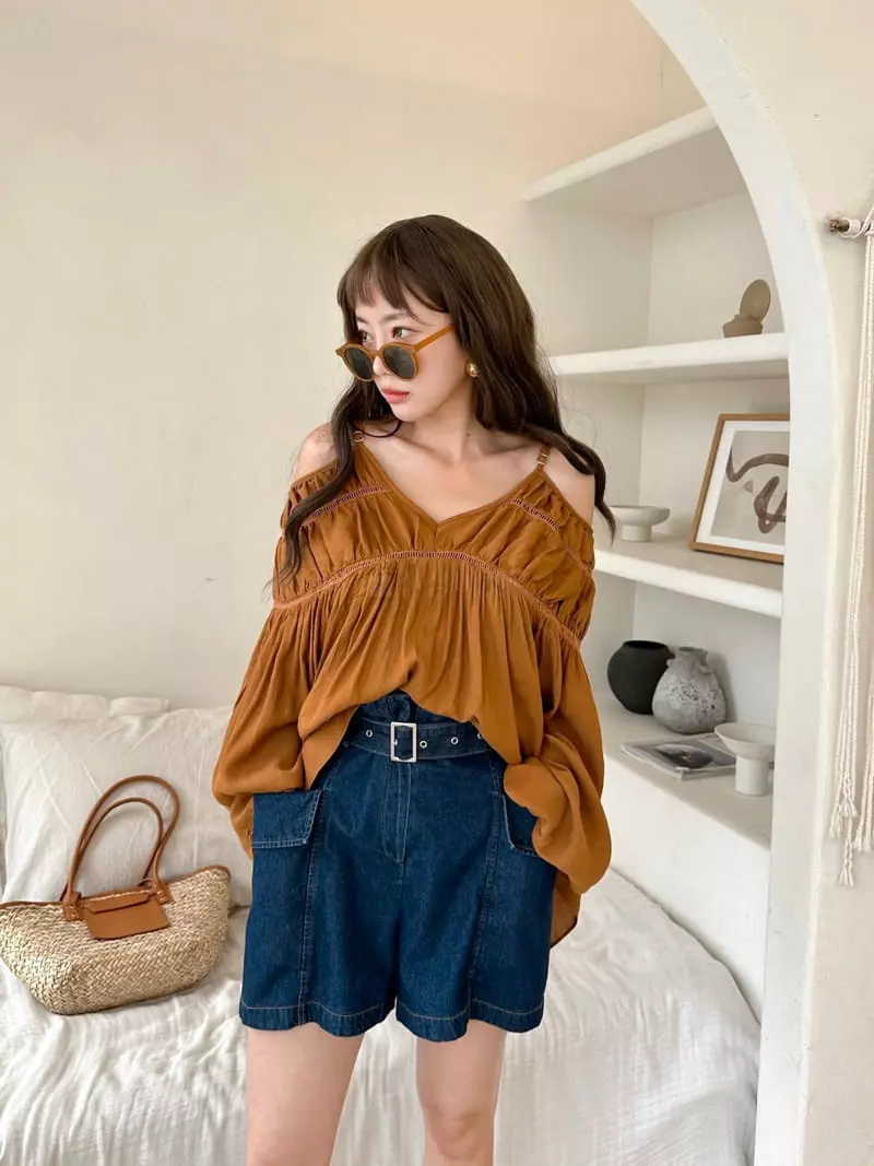 Bwithu - Korean Women Fashion - #womensfashion - Ladder Blouse - 2