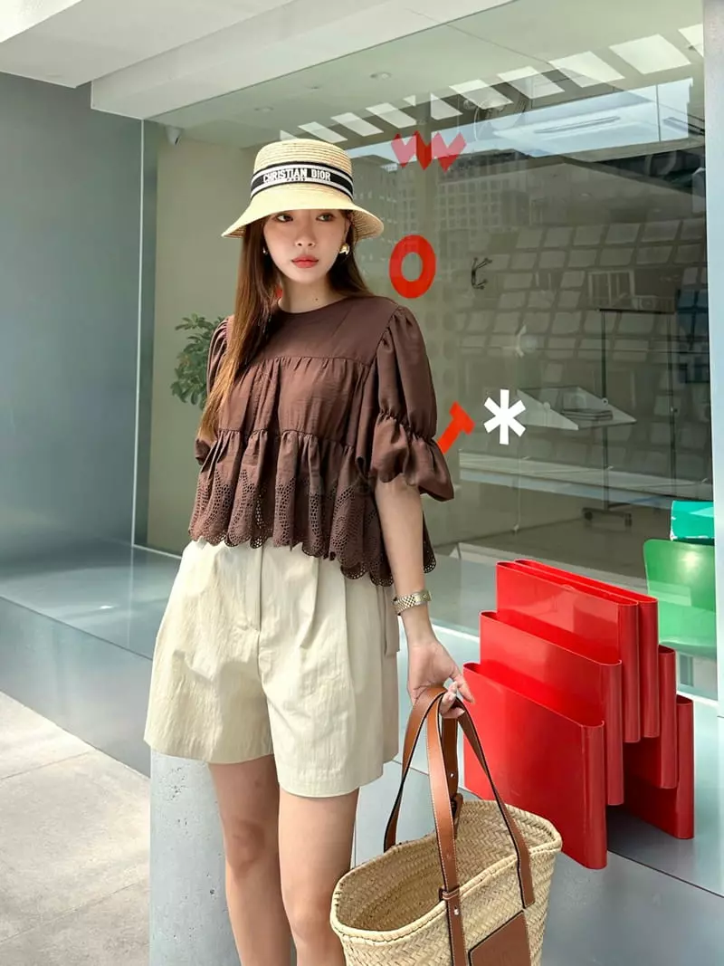 Bwithu - Korean Women Fashion - #womensfashion - Cancan Blouse