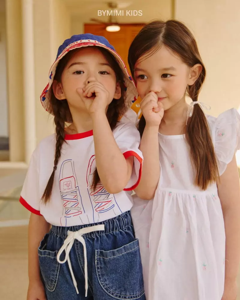 Bymimi - Korean Children Fashion - #kidsshorts - Ang Embrodiery One-piece - 11