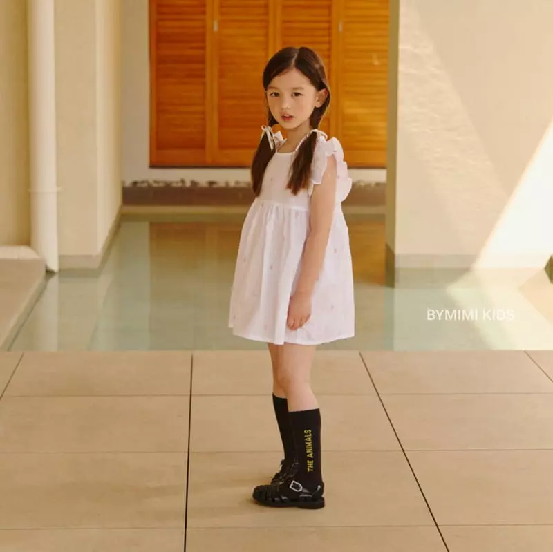 Bymimi - Korean Children Fashion - #magicofchildhood - Ang Embrodiery One-piece - 2