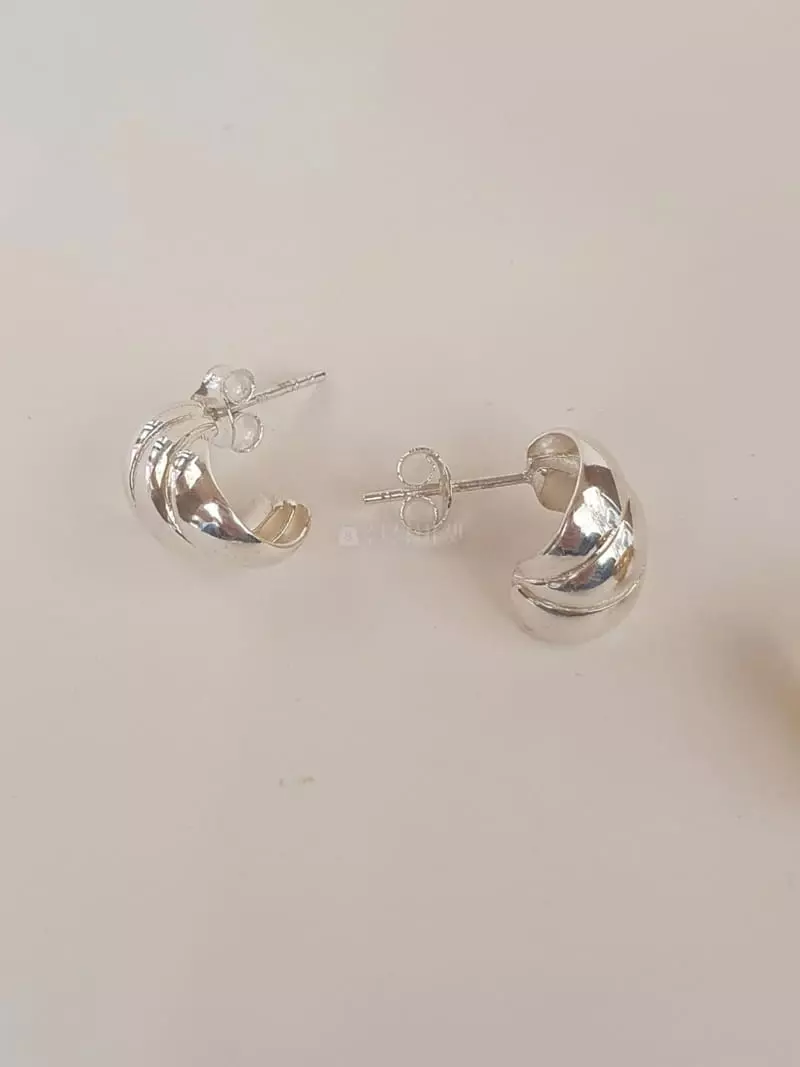 Cabinet - Korean Women Fashion - #momslook - Silver Sky Earring - 2