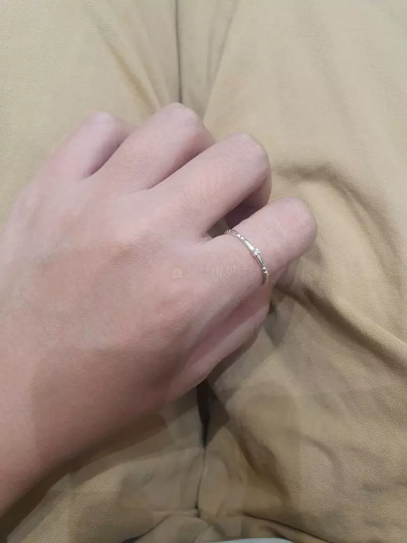 Cabinet - Korean Women Fashion - #womensfashion - Silver Mini Square Cubic Ring - 4