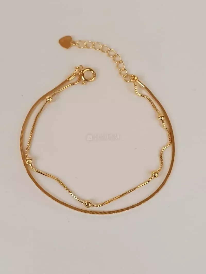 Cabinet - Korean Women Fashion - #momslook - Silver Two Stripes Bracelet - 2
