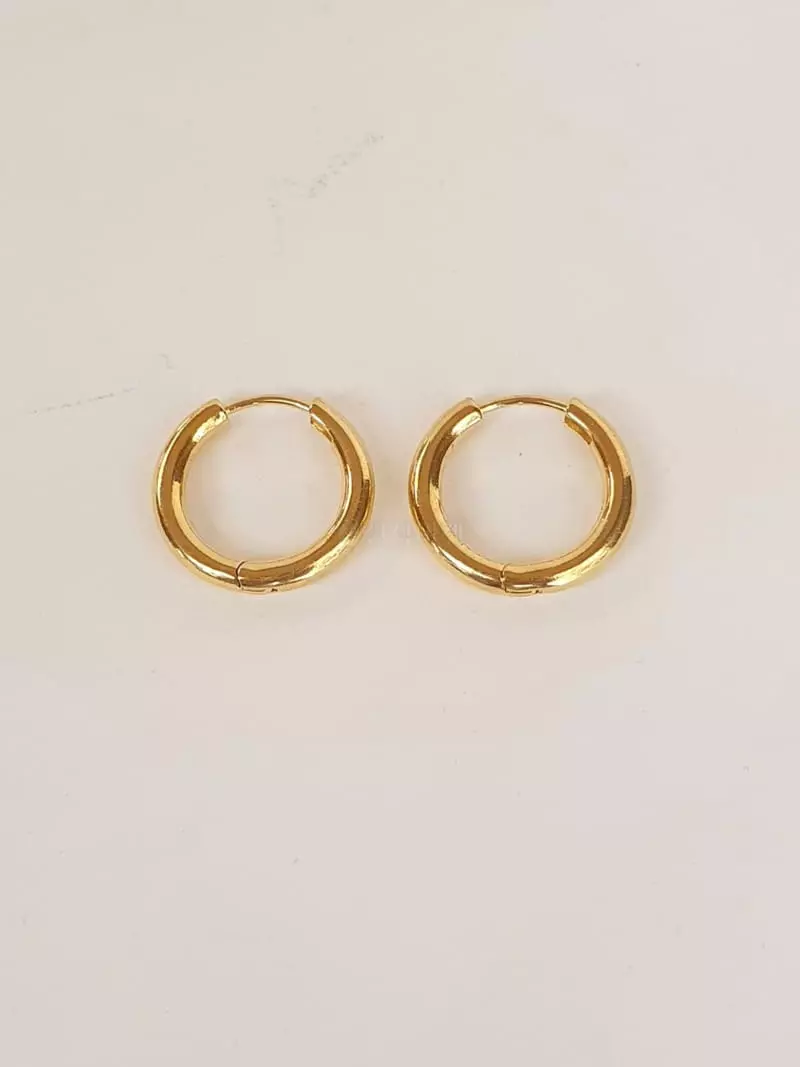 Cabinet - Korean Women Fashion - #momslook - Silver 2mm One Touch Earring - 2