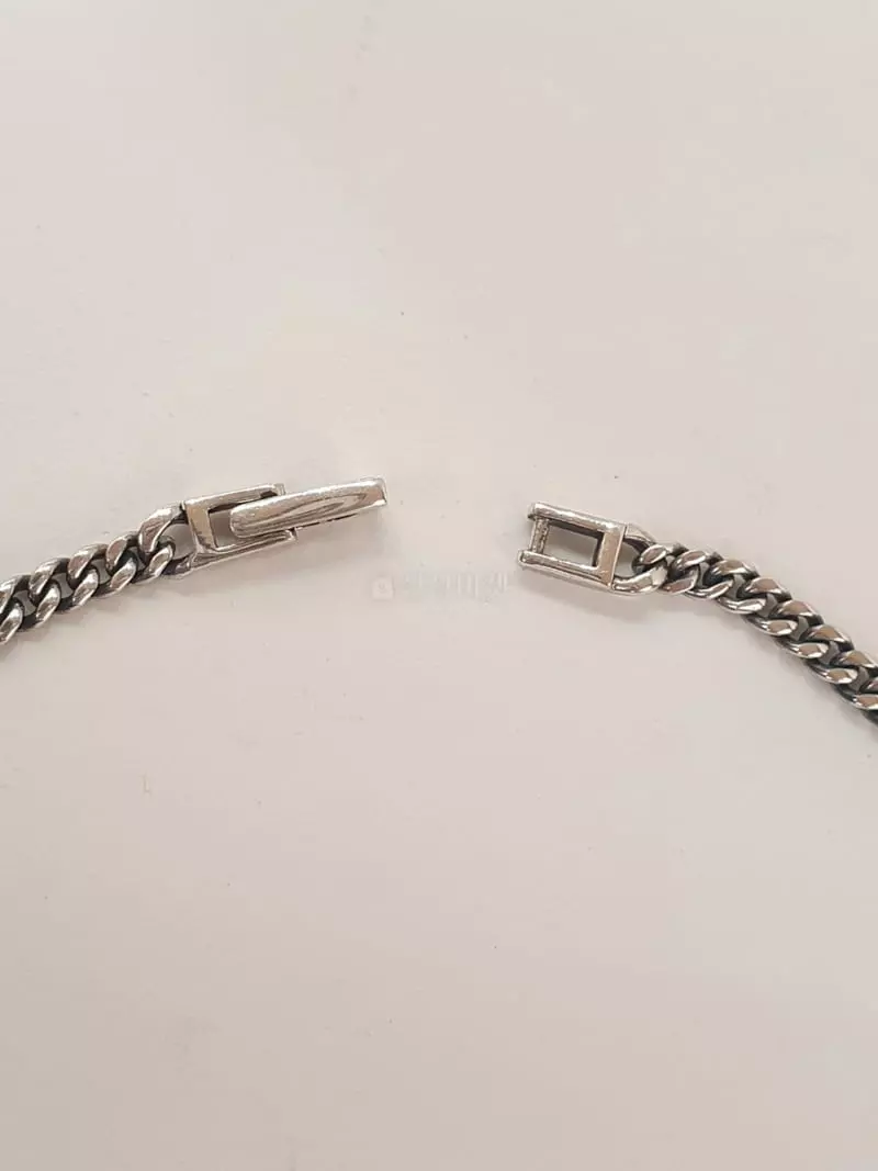 Cabinet - Korean Women Fashion - #momslook - Silver (Silver) Stick Chain Necklace - 3